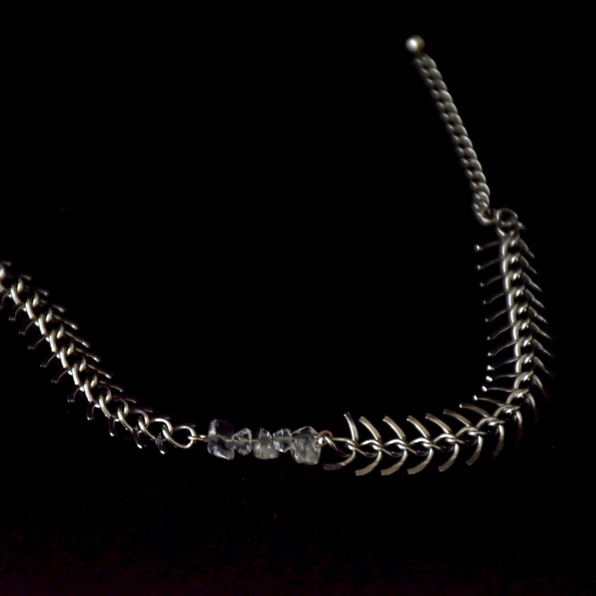 Clear Quartz Spinal Bracelet