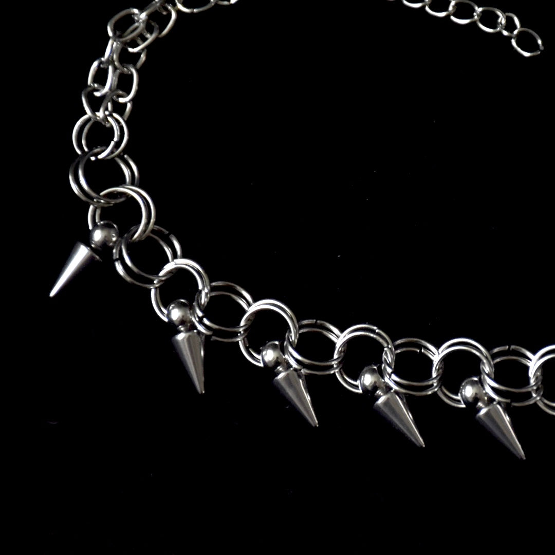 Spikes & Chains Stainless Steel Bracelet