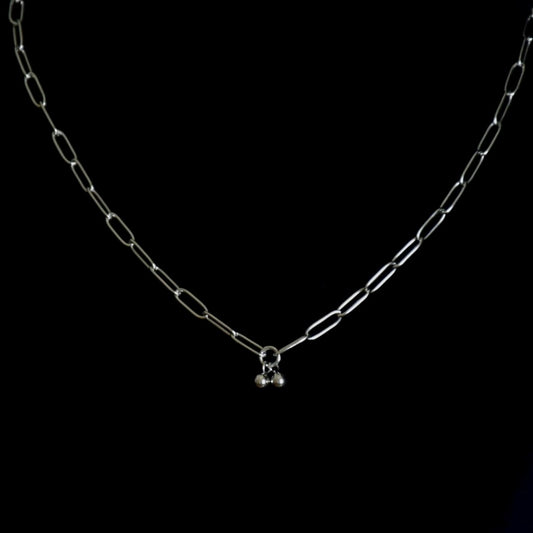 Cherry Clip Chain 
Stainless Steel Choker