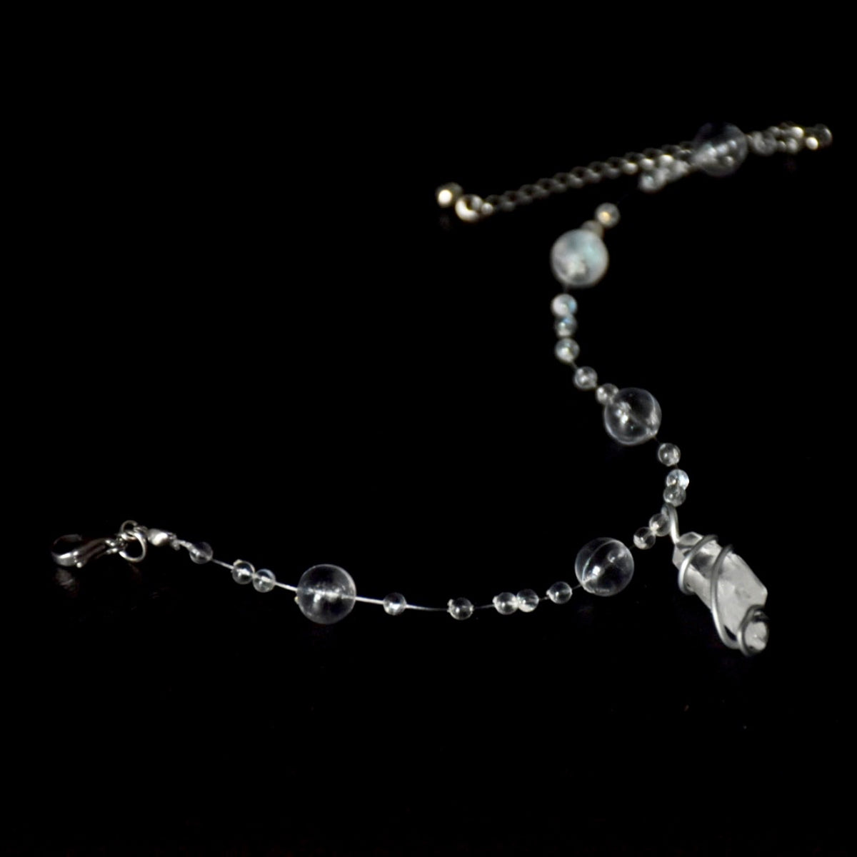 Clear Quartz Bubbles Bracelet