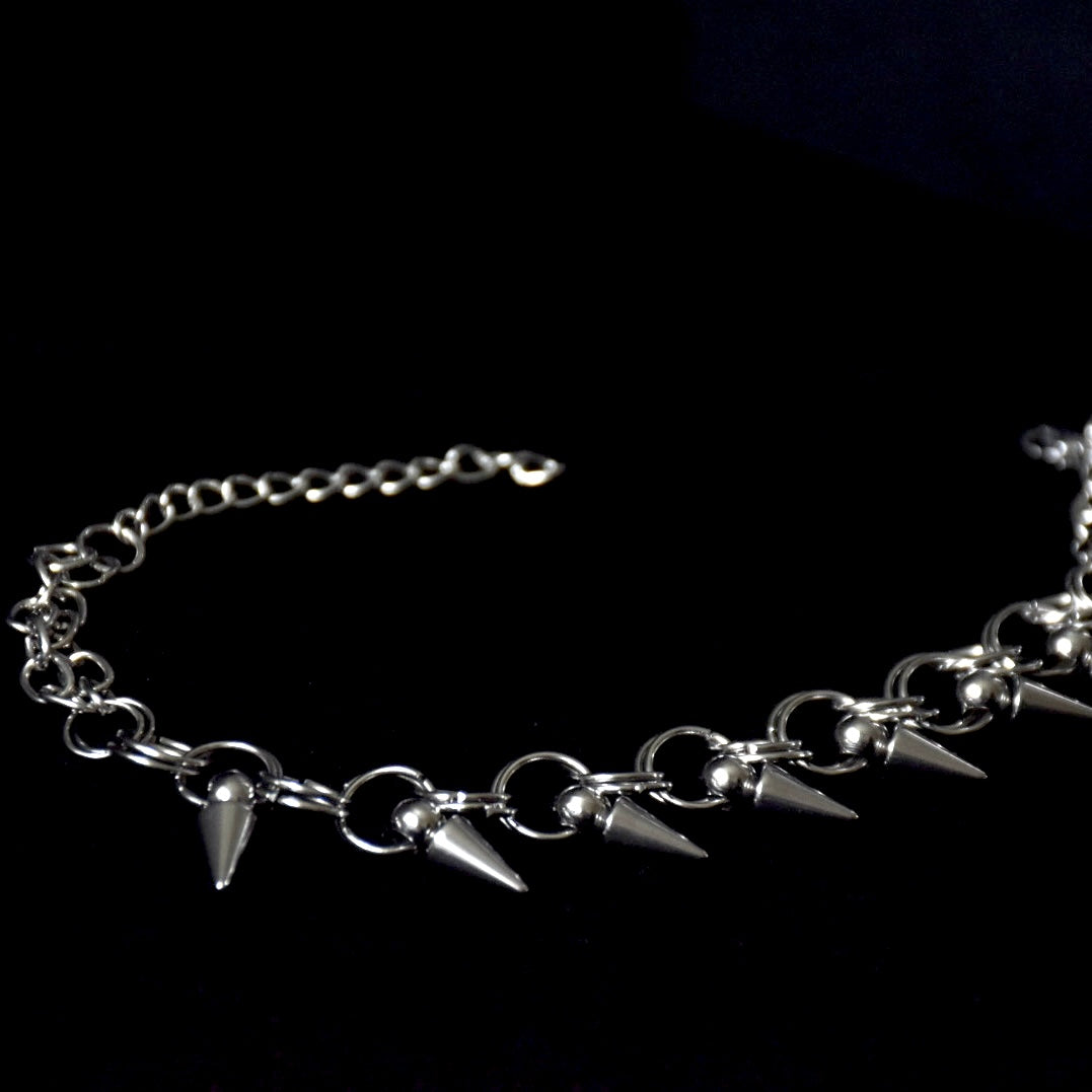 Spikes & Chains Stainless Steel Bracelet
