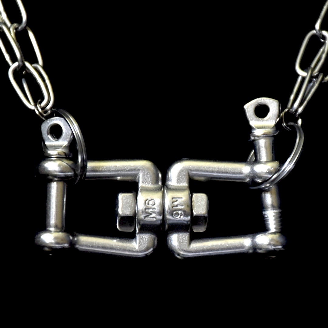 Chunky Screw-on Stainless Steel Necklace