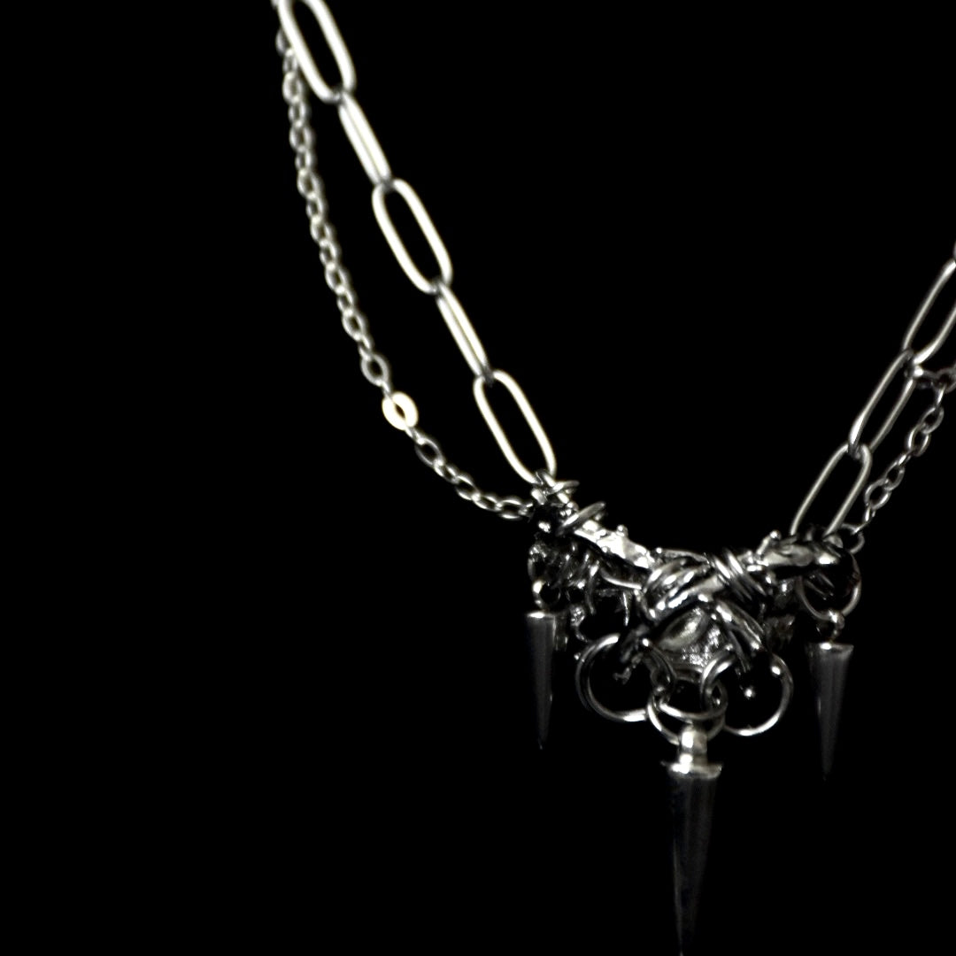 Thorn Links Stainless Steel Necklace