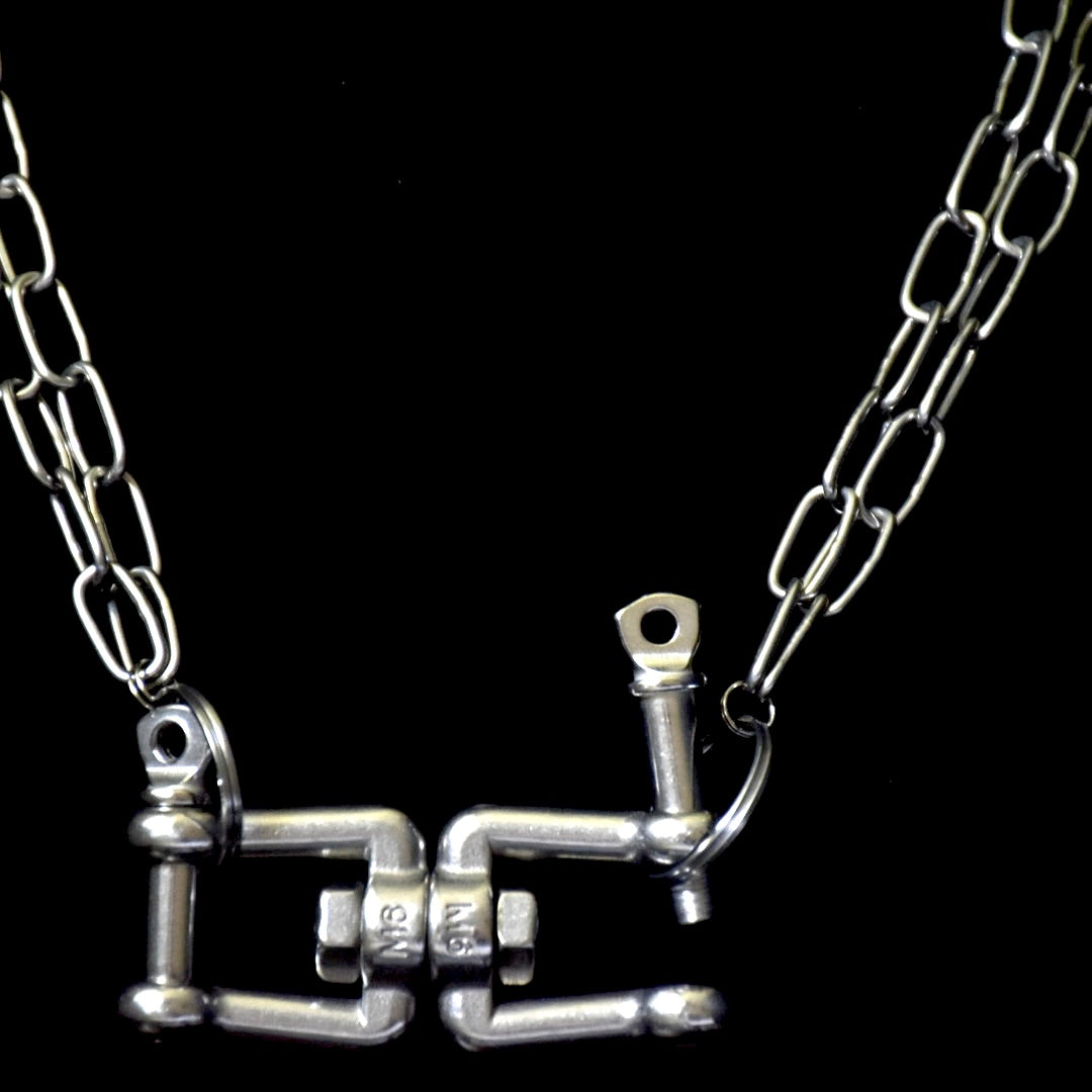Chunky Screw-on Stainless Steel Necklace