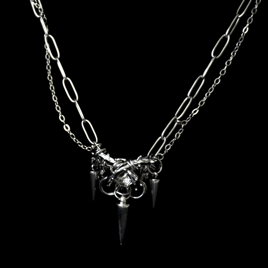 Thorn Links Stainless Steel Necklace