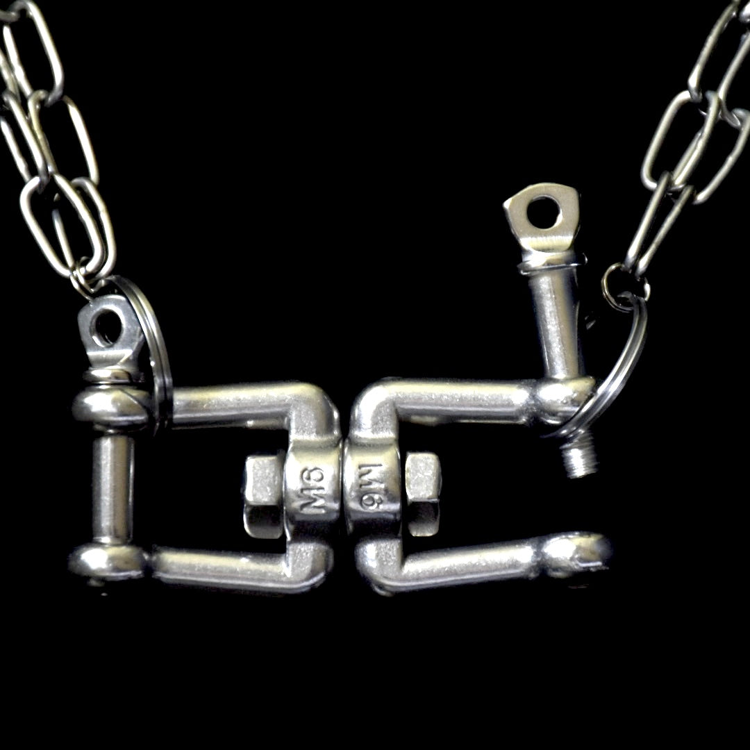 Chunky Screw-on Stainless Steel Necklace