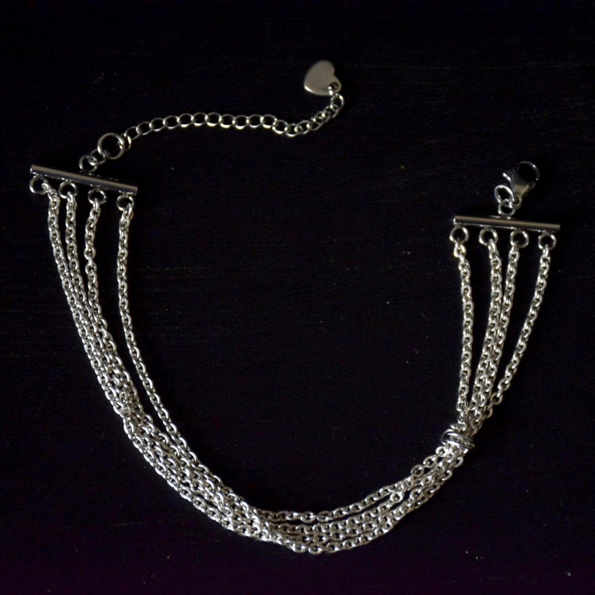 Quadruple Chain Knot Stainless Steel Bracelet