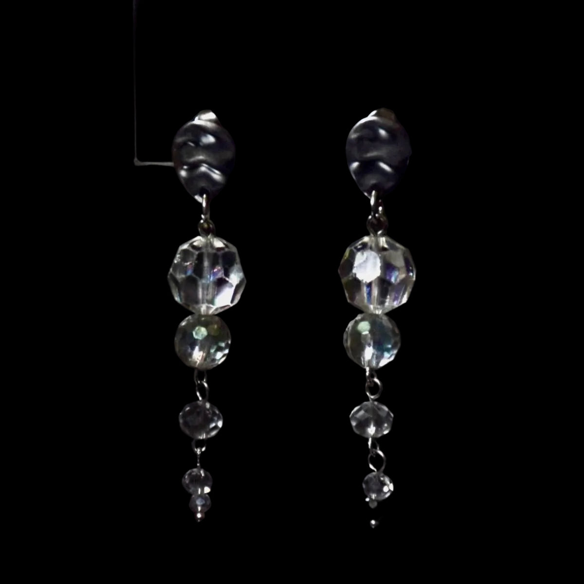 Crystal Drop Stainless Steel Earrings