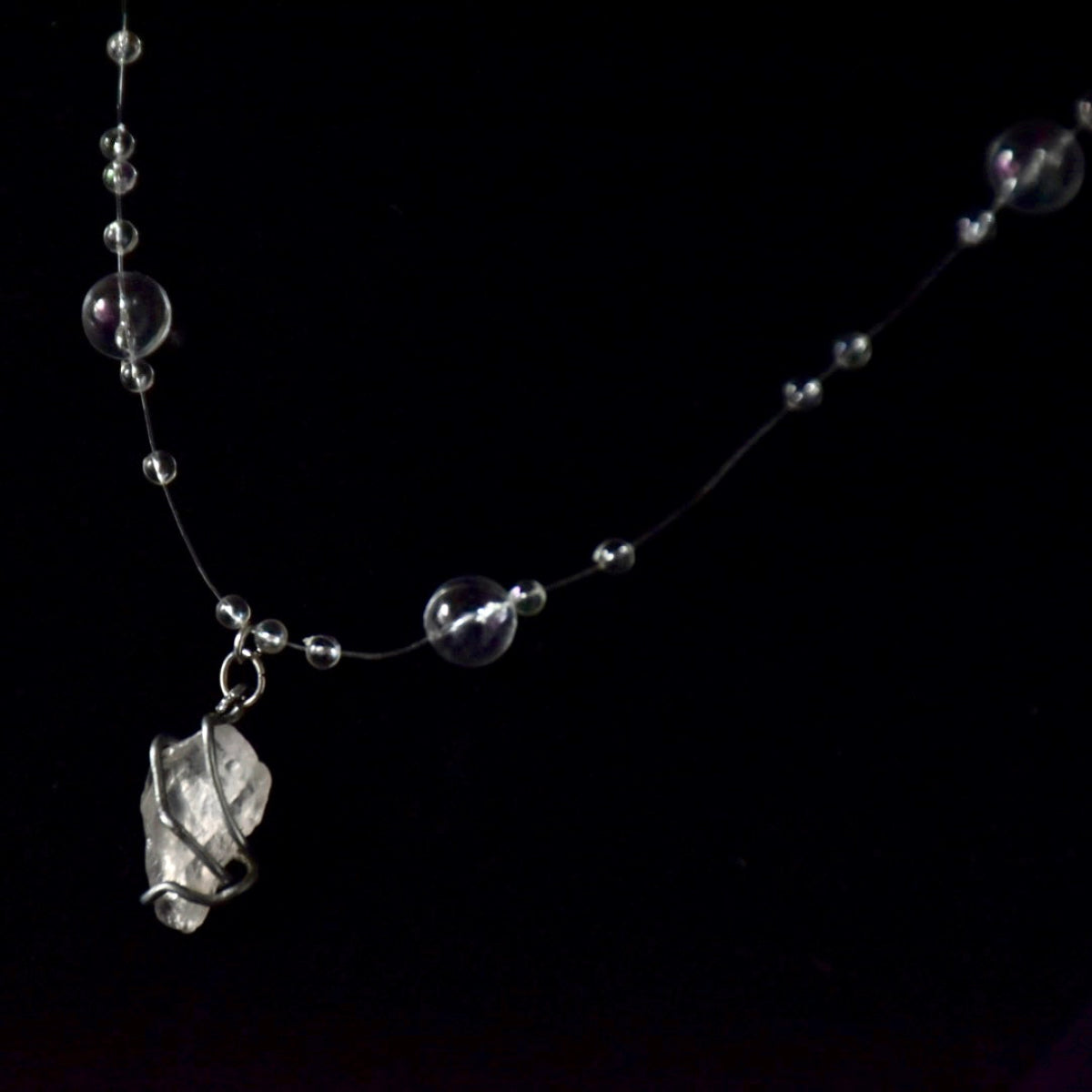 Clear Quartz Bubbles Choker