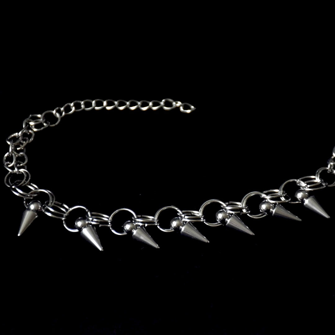 Spikes & Chains Stainless Steel Bracelet
