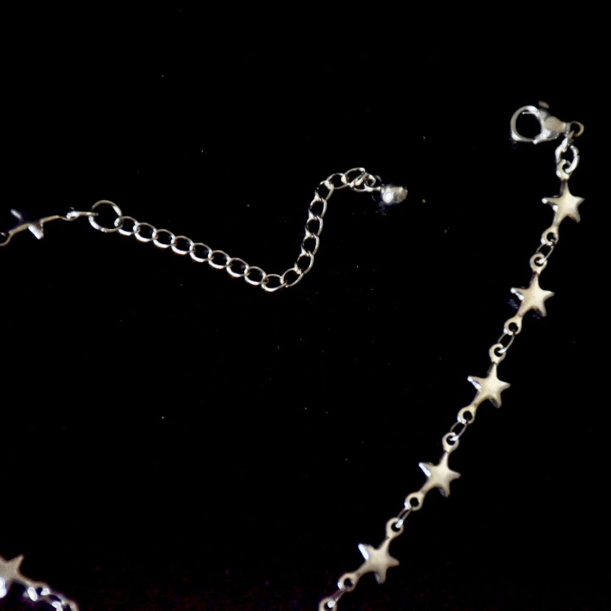 Rose Quartz Starred Stainless Steel Bracelet