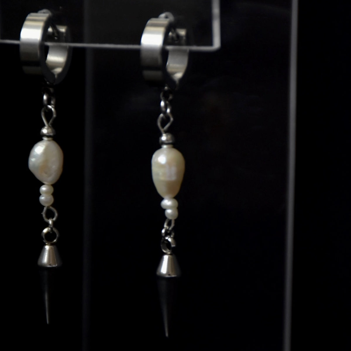 Freshwater Pearls Stainless Steel Earrings