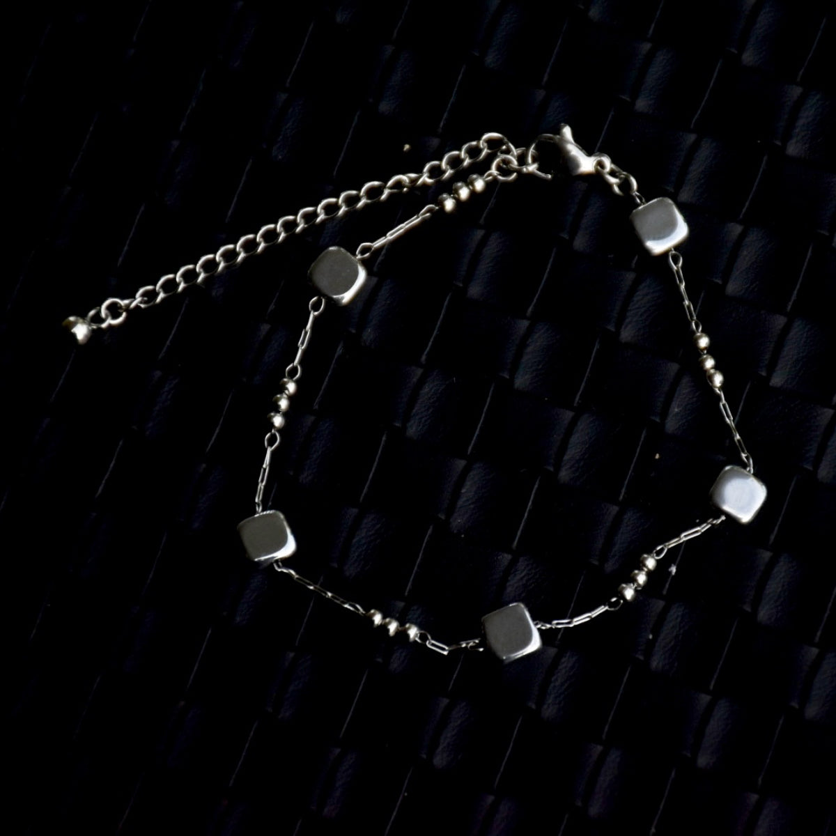 Box & Beads Stainless Steel Bracelet