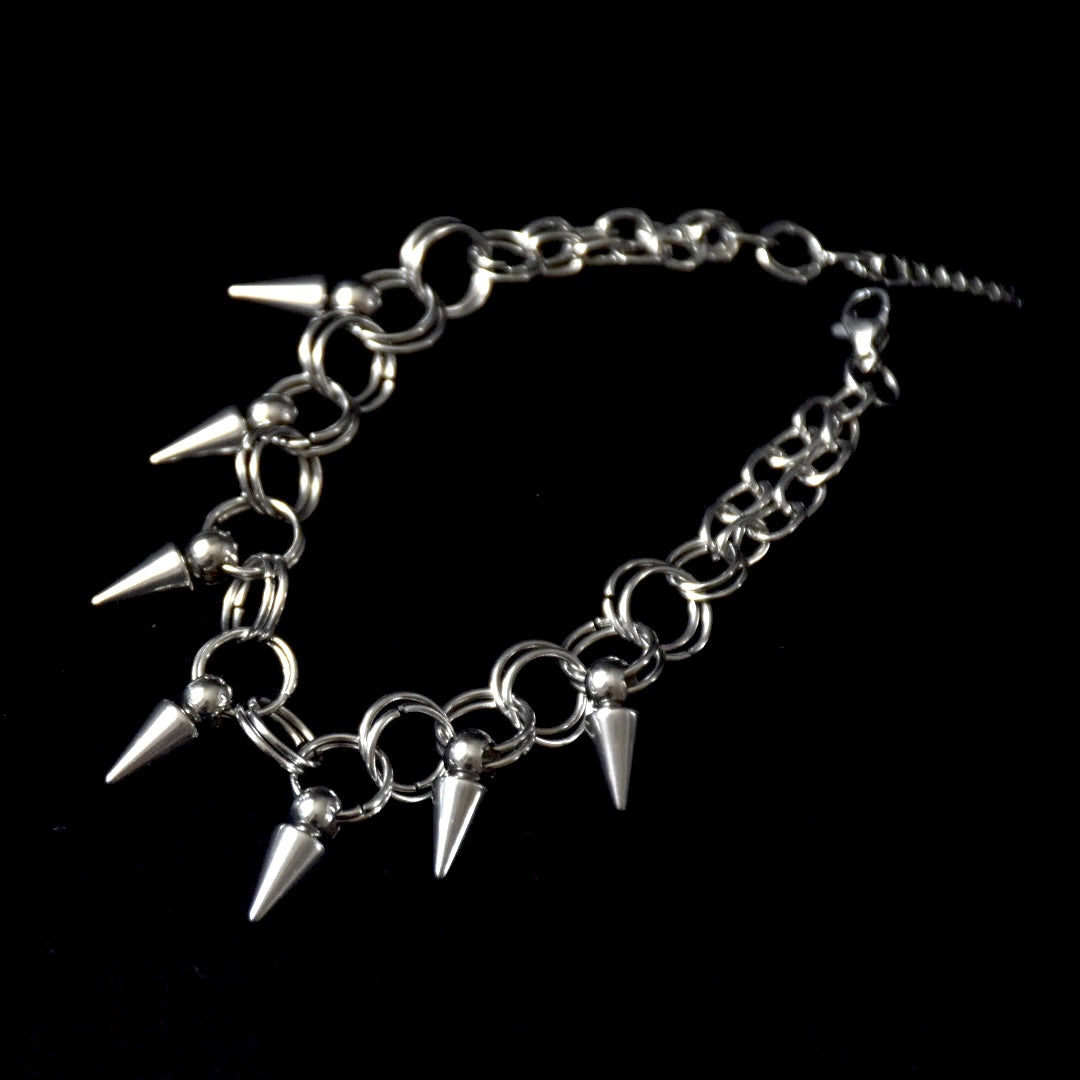 Spikes & Chains Stainless Steel Bracelet