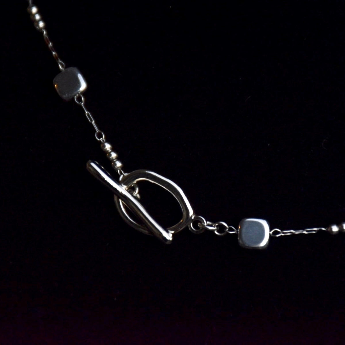 Thread-Through Stainless Steel Delicate Choker