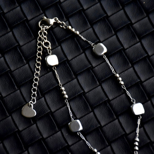 Box Bead Stainless Steel Braclet