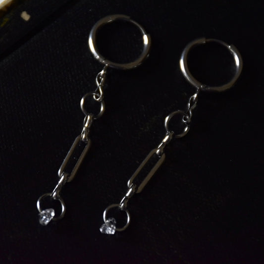 Paperclip Stainless Steel Earrings