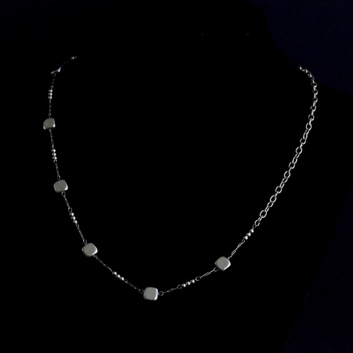 Asymptomatic Two Chain Stainless Steel Choker