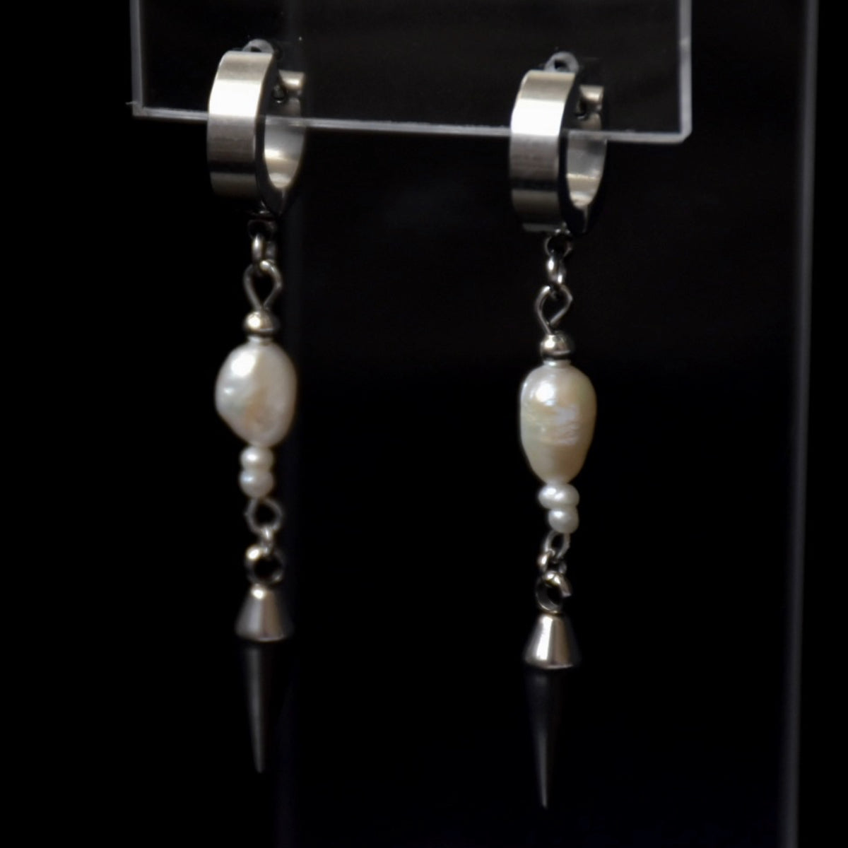 Freshwater Pearls Stainless Steel Earrings