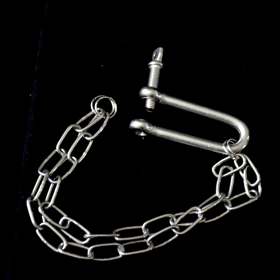 Screw-on Clip Chain Stainless Steel Bracelet