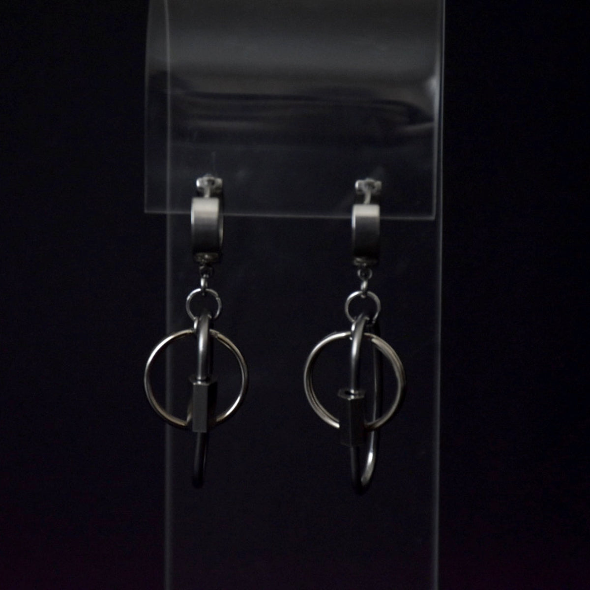 Carabiner Drop Stainless Steel Earrings