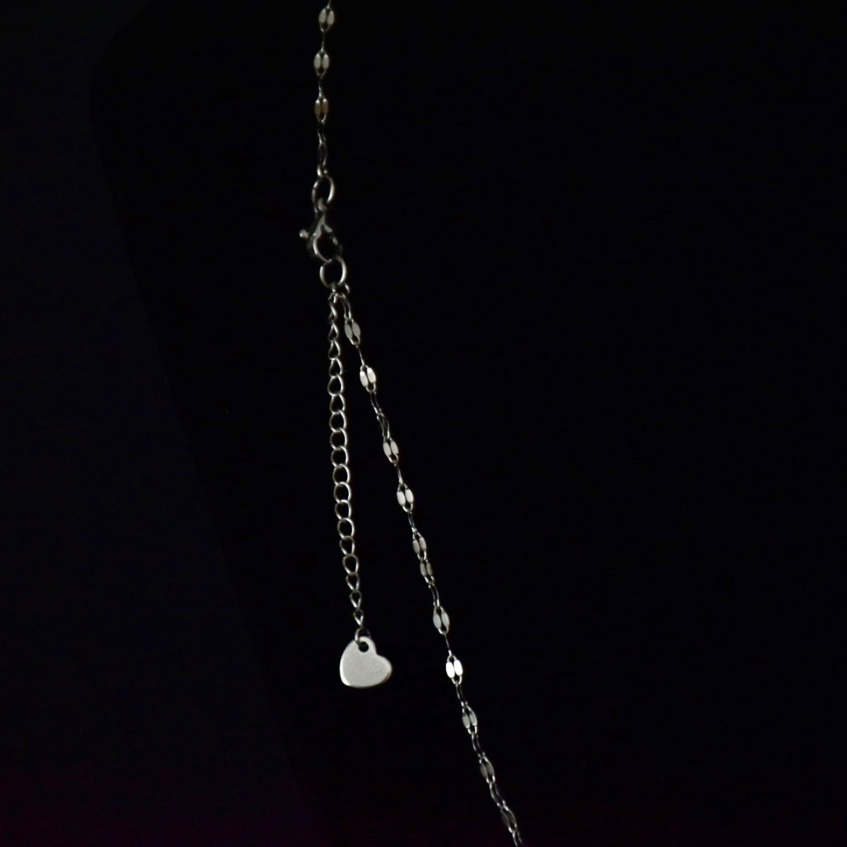 Hearts & Mirror Chain Stainless Steel Necklace