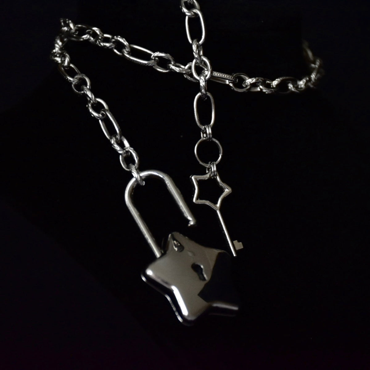 Under ☆ Lock & Key ☆ Stainless Steel Necklace