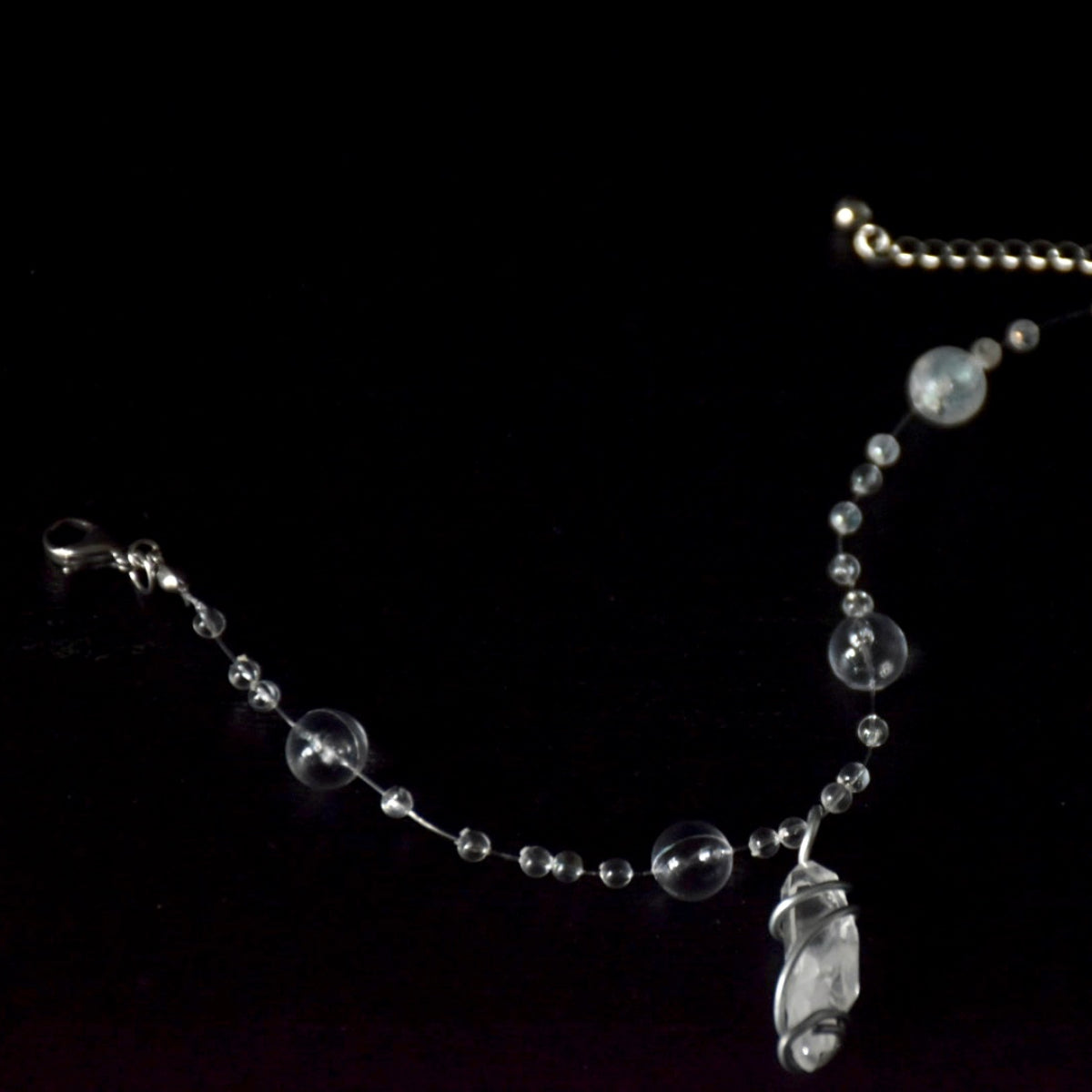 Clear Quartz Bubbles Bracelet