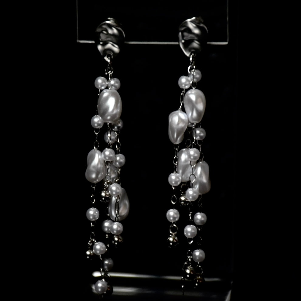 Faux Pear Droplet Stainless Steel Earrings