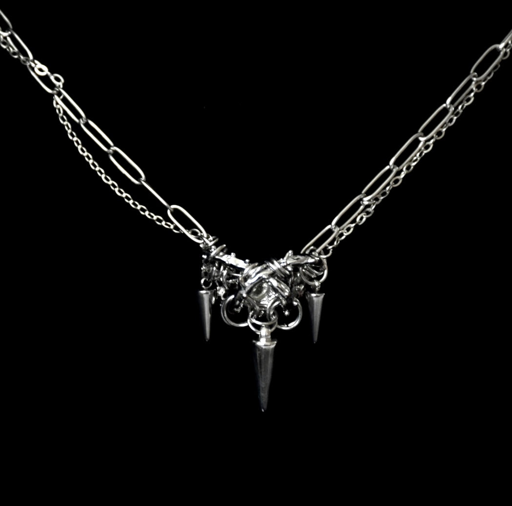 Thorn Links Stainless Steel Necklace