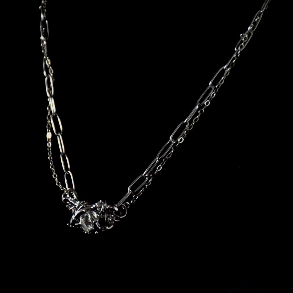 Thorn Links Stainless Steel Necklace
