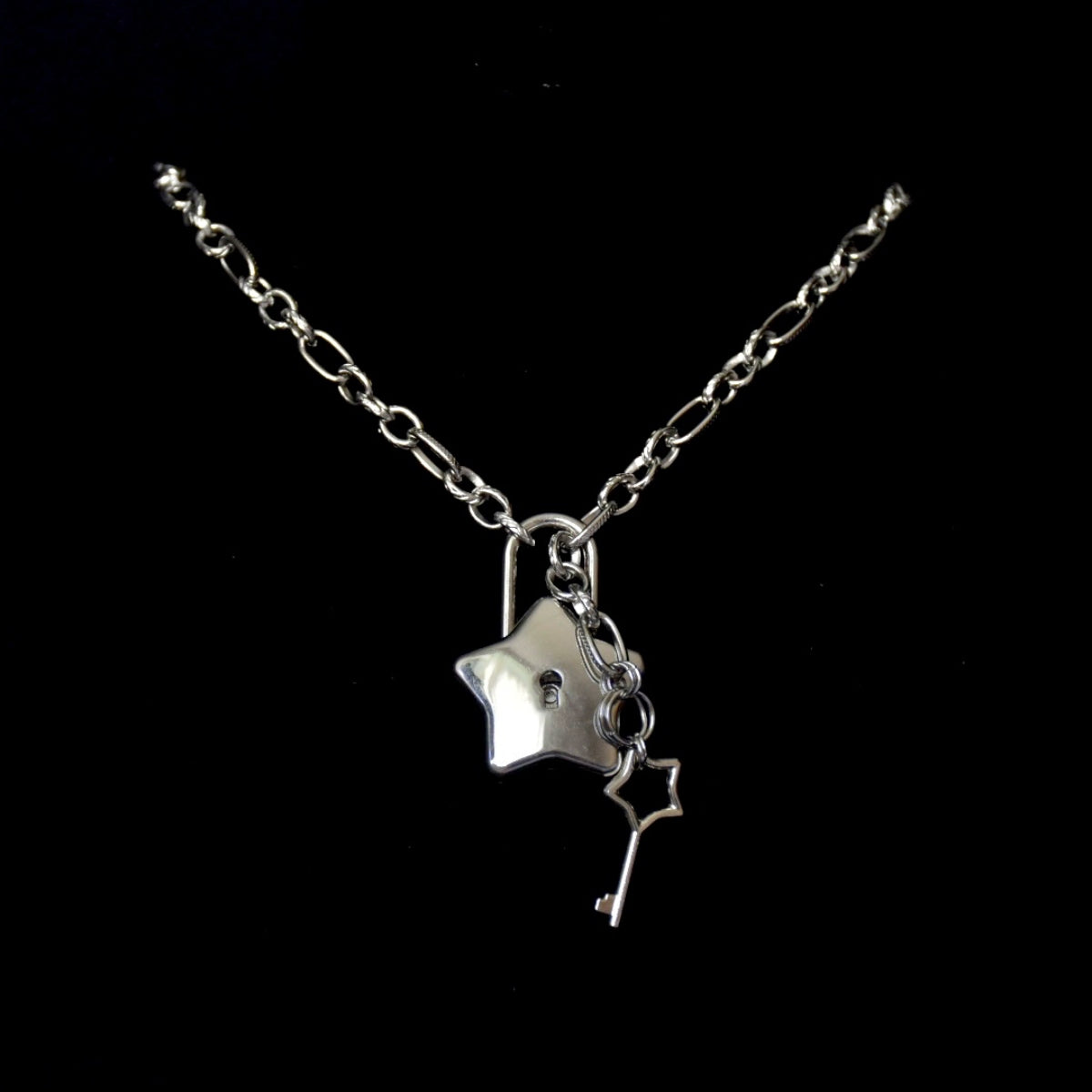 Under ☆ Lock & Key ☆ Stainless Steel Necklace