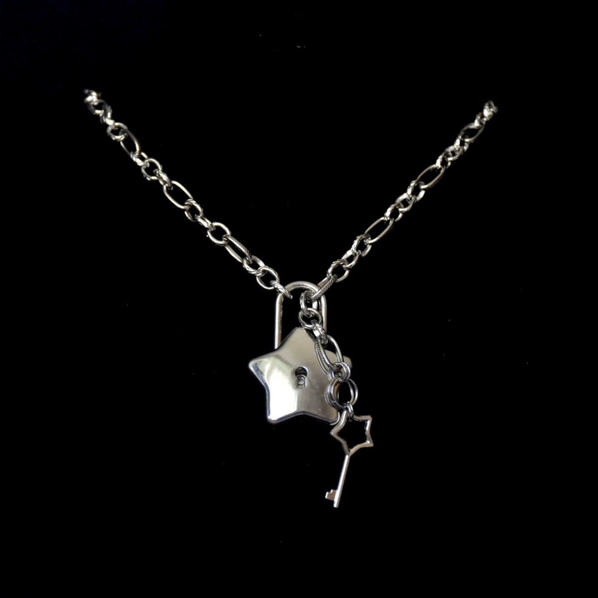 Under ☆ Lock & Key ☆ Stainless Steel Necklace