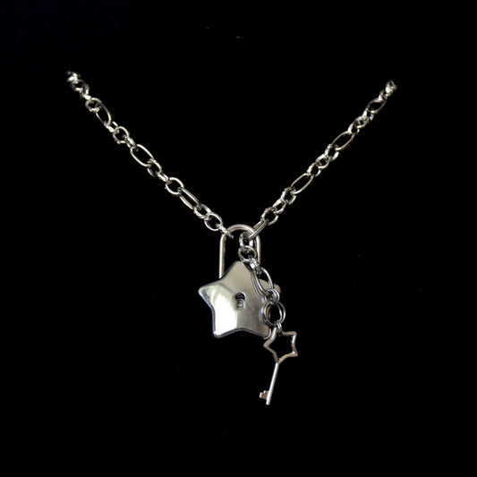 Under ☆ Lock & Key ☆ Stainless Steel Necklace