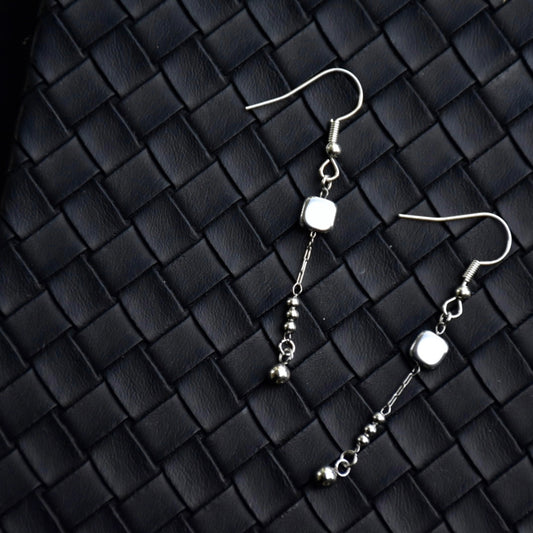 Box Drop Stainless Steel Earrings