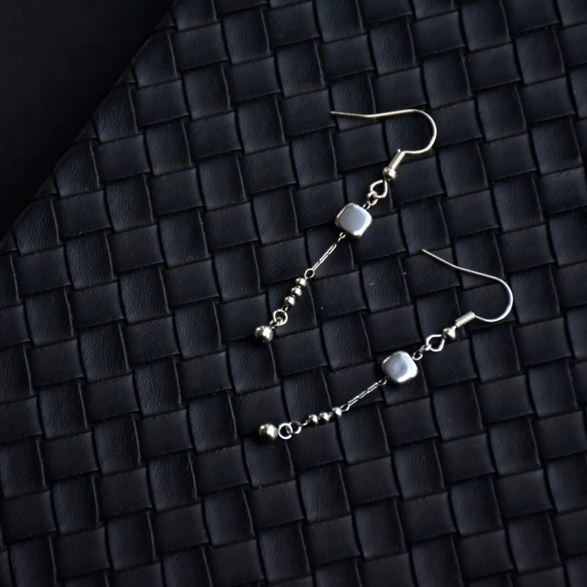 Box Drop Stainless Steel Earrings